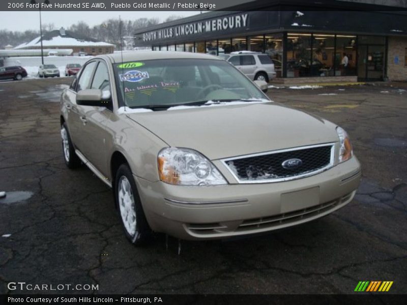 Pueblo Gold Metallic / Pebble Beige 2006 Ford Five Hundred SE AWD