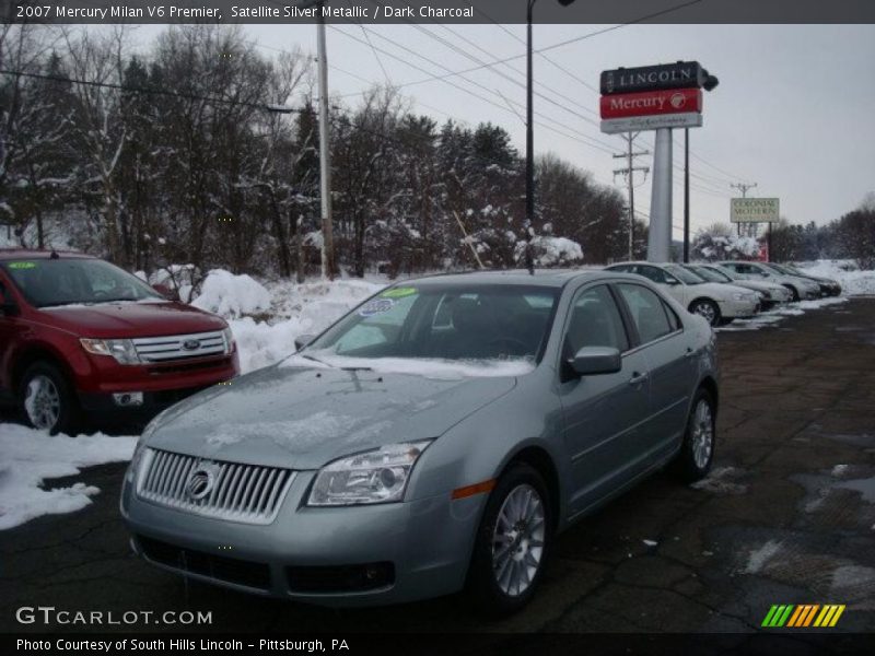 Satellite Silver Metallic / Dark Charcoal 2007 Mercury Milan V6 Premier
