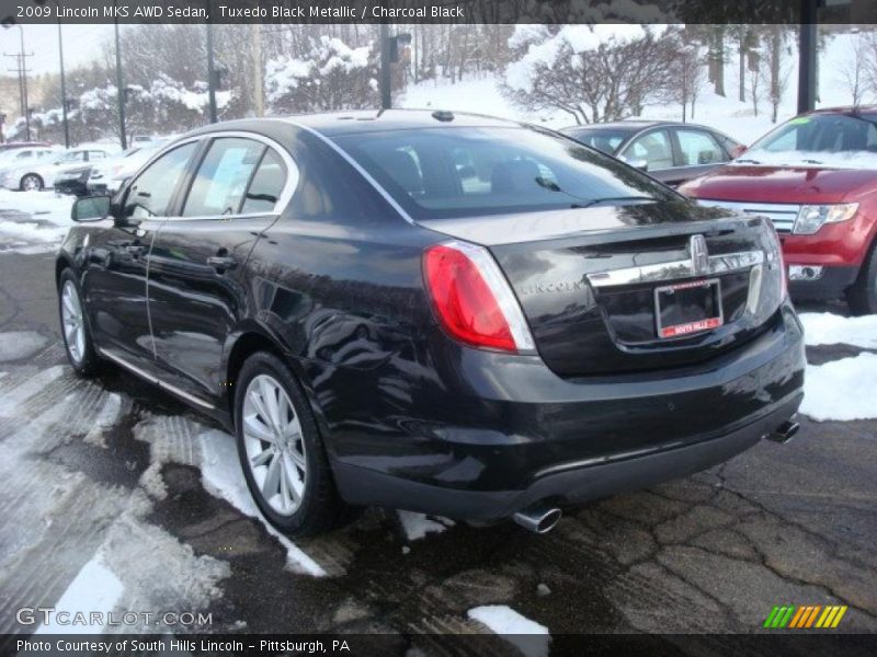 Tuxedo Black Metallic / Charcoal Black 2009 Lincoln MKS AWD Sedan