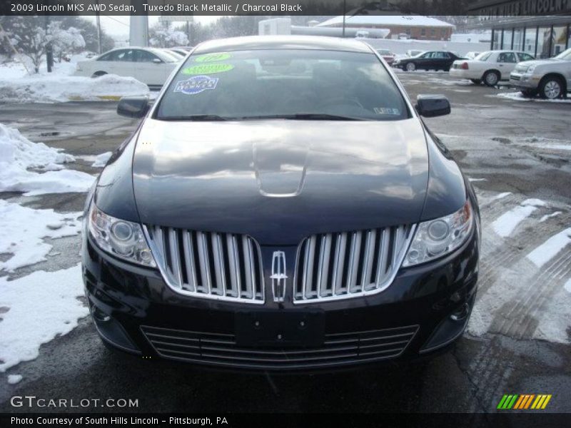 Tuxedo Black Metallic / Charcoal Black 2009 Lincoln MKS AWD Sedan