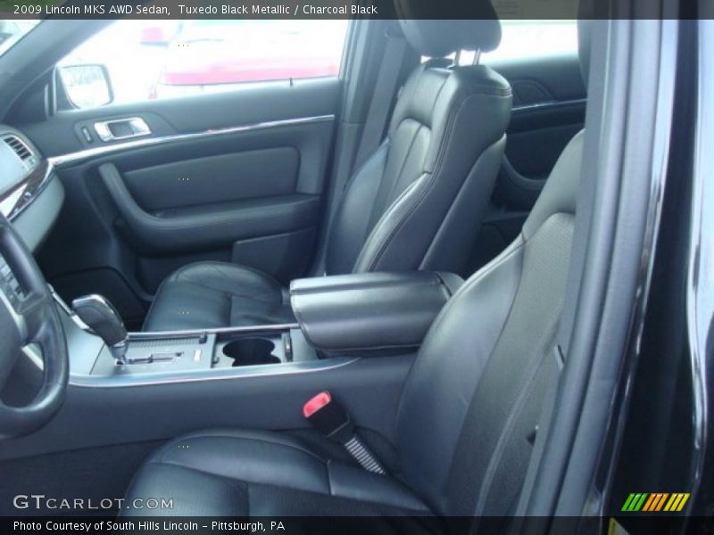 Tuxedo Black Metallic / Charcoal Black 2009 Lincoln MKS AWD Sedan
