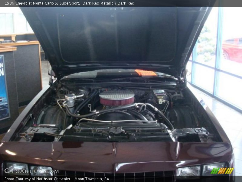 Dark Red Metallic / Dark Red 1986 Chevrolet Monte Carlo SS SuperSport