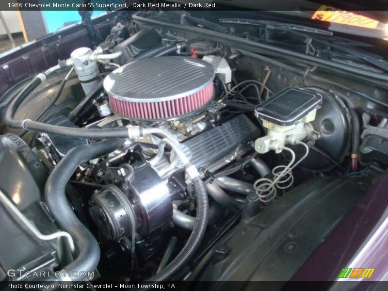 Dark Red Metallic / Dark Red 1986 Chevrolet Monte Carlo SS SuperSport