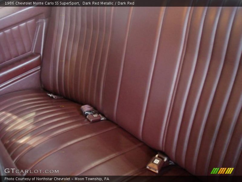 Dark Red Metallic / Dark Red 1986 Chevrolet Monte Carlo SS SuperSport