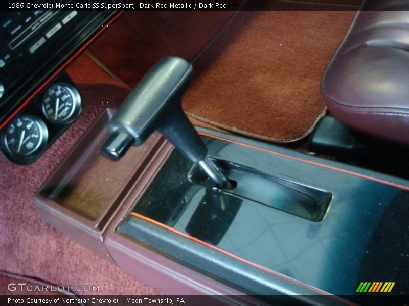 Dark Red Metallic / Dark Red 1986 Chevrolet Monte Carlo SS SuperSport
