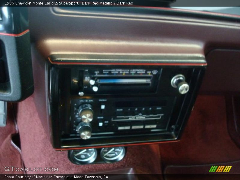 Dark Red Metallic / Dark Red 1986 Chevrolet Monte Carlo SS SuperSport