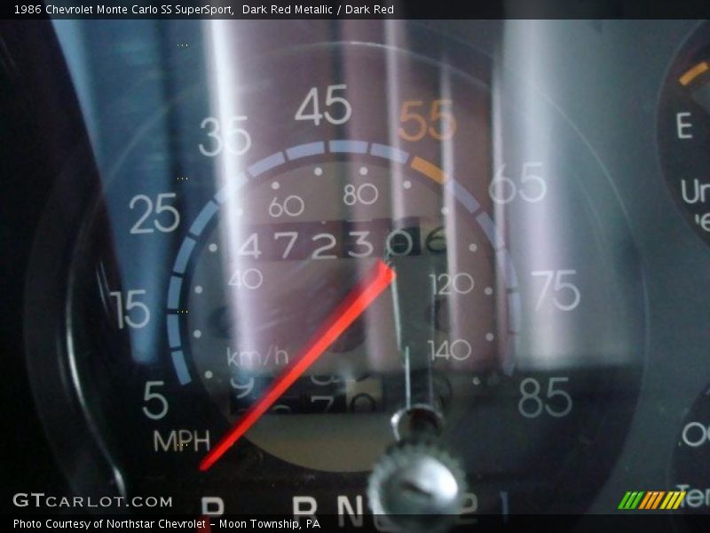 Dark Red Metallic / Dark Red 1986 Chevrolet Monte Carlo SS SuperSport