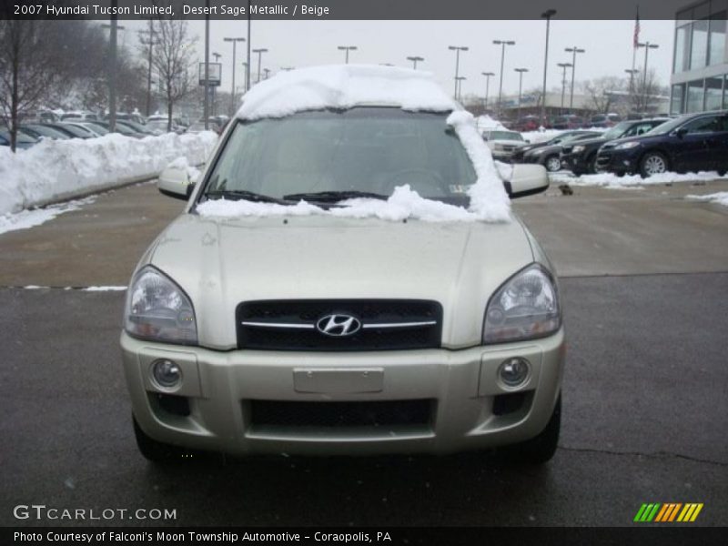 Desert Sage Metallic / Beige 2007 Hyundai Tucson Limited