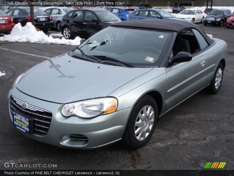 Satin Jade Pearl / Dark Slate Gray 2005 Chrysler Sebring Convertible