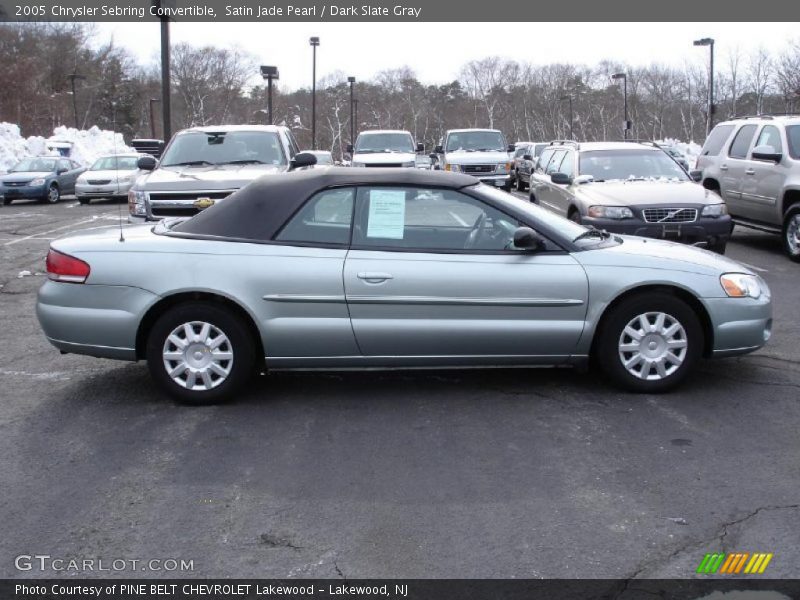 Satin Jade Pearl / Dark Slate Gray 2005 Chrysler Sebring Convertible