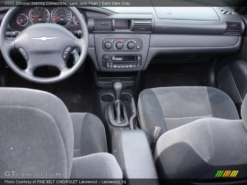 Satin Jade Pearl / Dark Slate Gray 2005 Chrysler Sebring Convertible