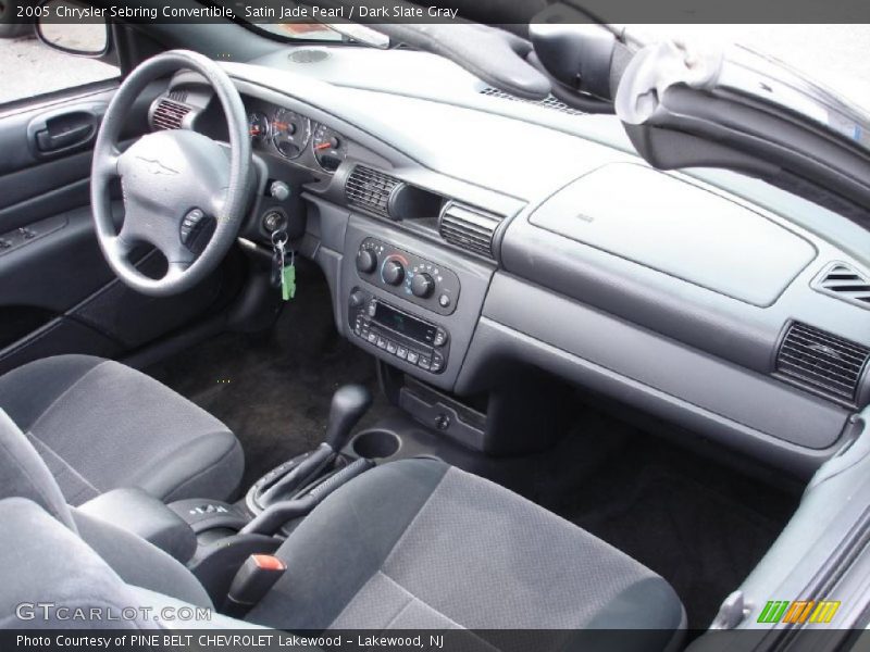 Satin Jade Pearl / Dark Slate Gray 2005 Chrysler Sebring Convertible