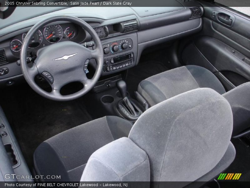 Satin Jade Pearl / Dark Slate Gray 2005 Chrysler Sebring Convertible