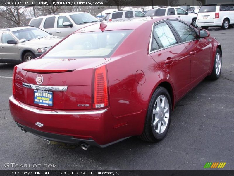 Crystal Red / Cashmere/Cocoa 2009 Cadillac CTS Sedan