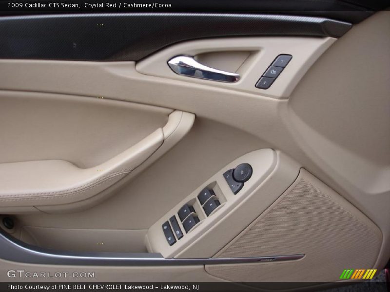 Crystal Red / Cashmere/Cocoa 2009 Cadillac CTS Sedan
