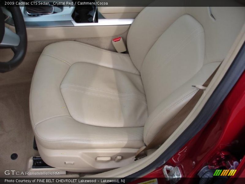 Crystal Red / Cashmere/Cocoa 2009 Cadillac CTS Sedan