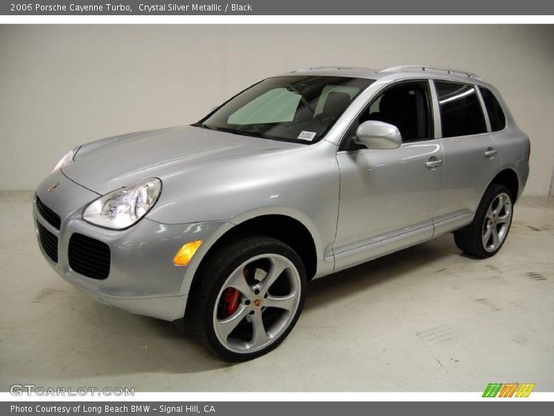 Crystal Silver Metallic / Black 2006 Porsche Cayenne Turbo