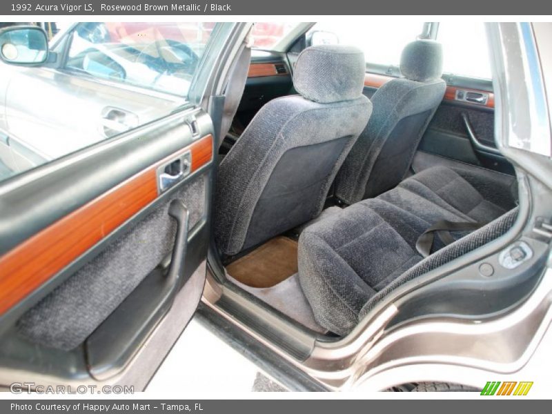 Rosewood Brown Metallic / Black 1992 Acura Vigor LS