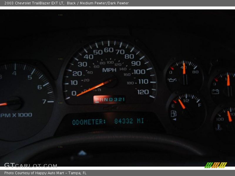 Black / Medium Pewter/Dark Pewter 2003 Chevrolet TrailBlazer EXT LT