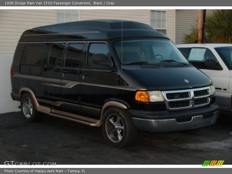 Black / Gray 1998 Dodge Ram Van 1500 Passenger Conversion