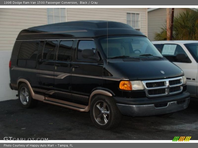 Black / Gray 1998 Dodge Ram Van 1500 Passenger Conversion