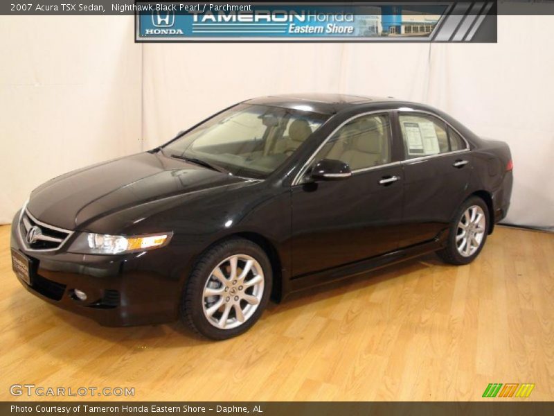 Nighthawk Black Pearl / Parchment 2007 Acura TSX Sedan