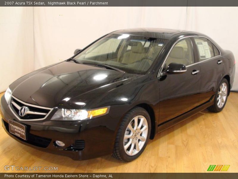 Nighthawk Black Pearl / Parchment 2007 Acura TSX Sedan