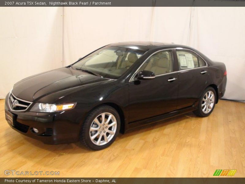 Nighthawk Black Pearl / Parchment 2007 Acura TSX Sedan