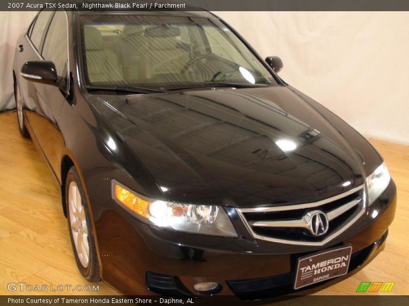 Nighthawk Black Pearl / Parchment 2007 Acura TSX Sedan