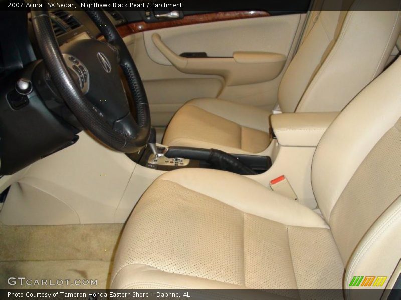 Nighthawk Black Pearl / Parchment 2007 Acura TSX Sedan