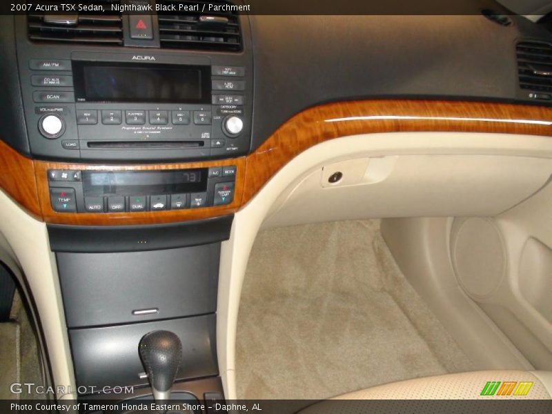 Nighthawk Black Pearl / Parchment 2007 Acura TSX Sedan