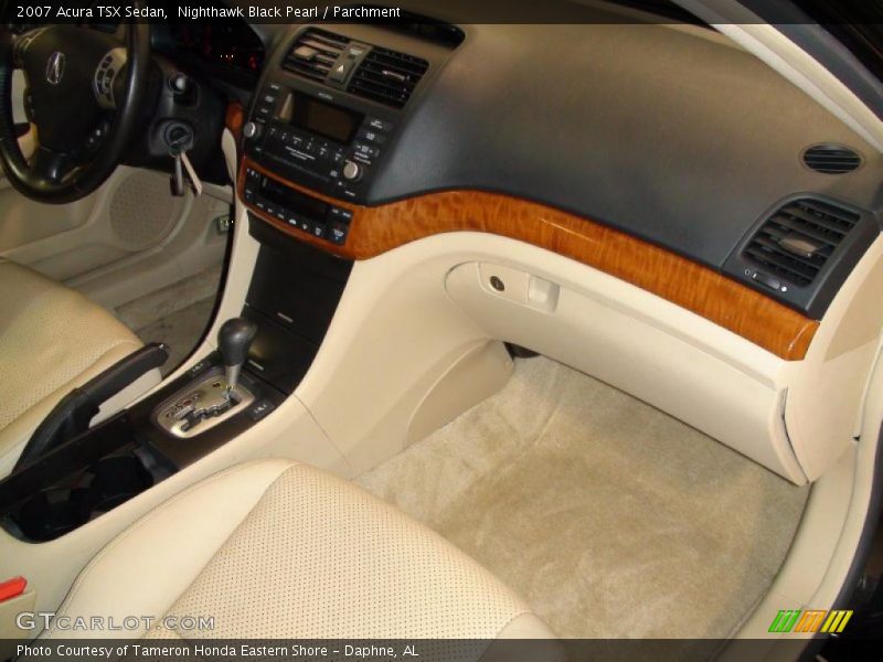Nighthawk Black Pearl / Parchment 2007 Acura TSX Sedan