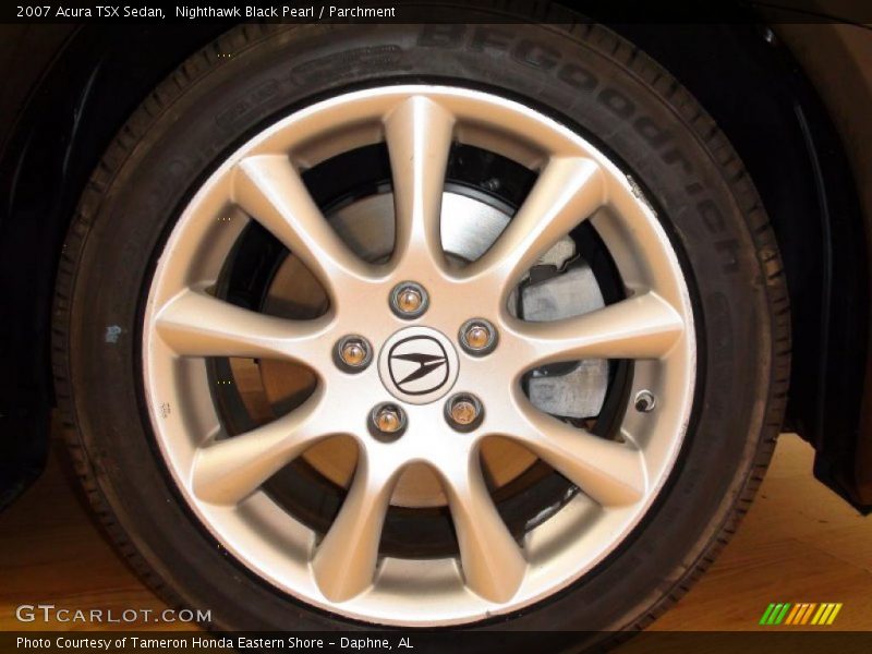 Nighthawk Black Pearl / Parchment 2007 Acura TSX Sedan