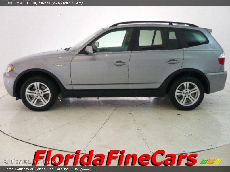 Silver Grey Metallic / Grey 2006 BMW X3 3.0i