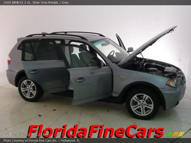 Silver Grey Metallic / Grey 2006 BMW X3 3.0i