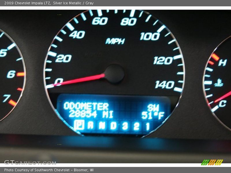 Silver Ice Metallic / Gray 2009 Chevrolet Impala LTZ