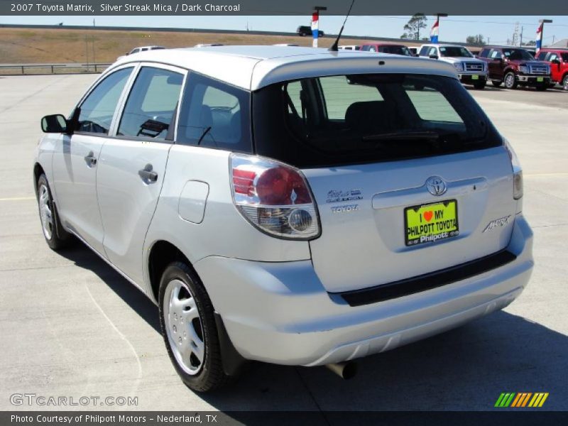 Silver Streak Mica / Dark Charcoal 2007 Toyota Matrix