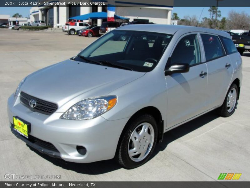 Silver Streak Mica / Dark Charcoal 2007 Toyota Matrix