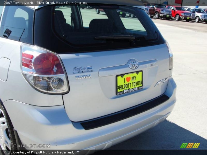 Silver Streak Mica / Dark Charcoal 2007 Toyota Matrix