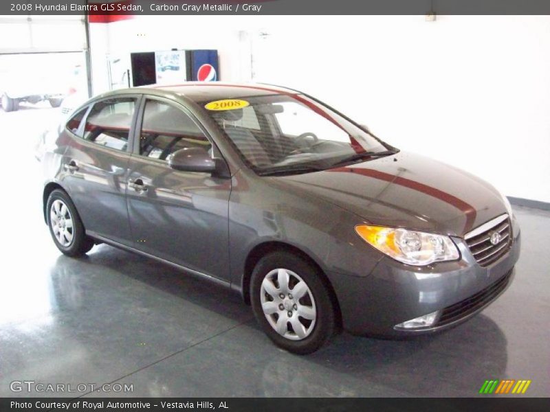 Carbon Gray Metallic / Gray 2008 Hyundai Elantra GLS Sedan