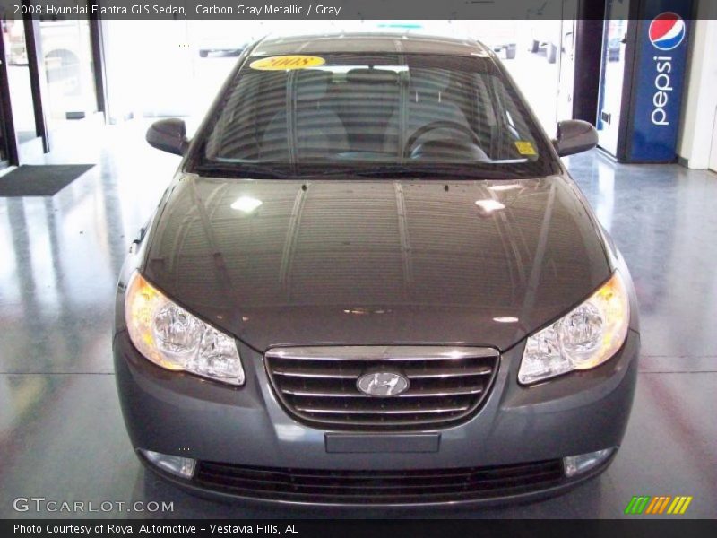 Carbon Gray Metallic / Gray 2008 Hyundai Elantra GLS Sedan