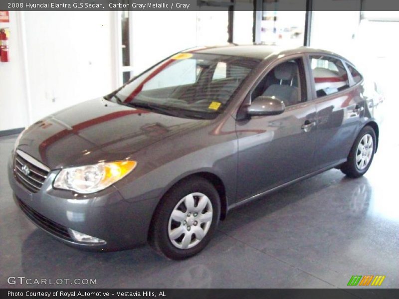 Carbon Gray Metallic / Gray 2008 Hyundai Elantra GLS Sedan