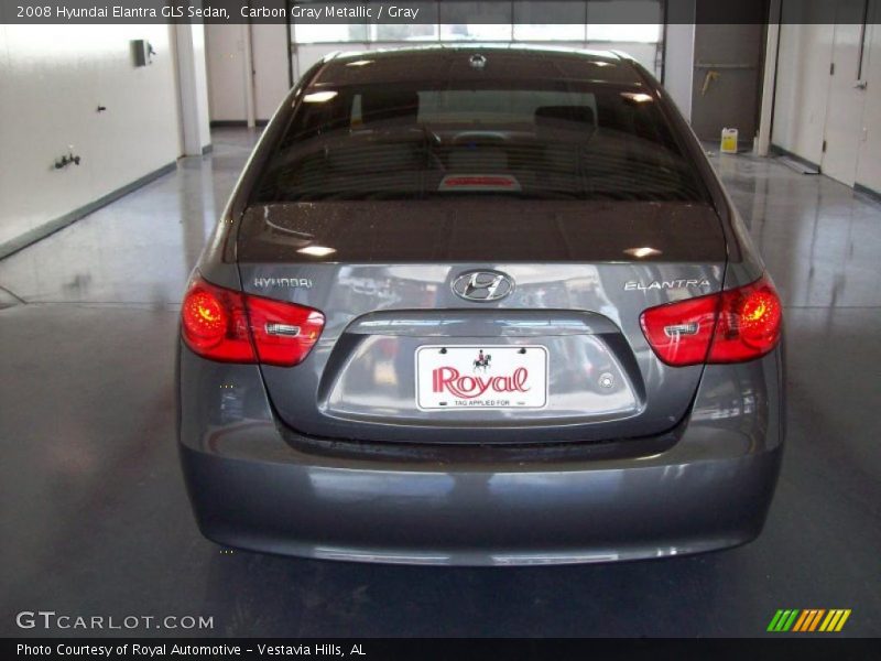 Carbon Gray Metallic / Gray 2008 Hyundai Elantra GLS Sedan