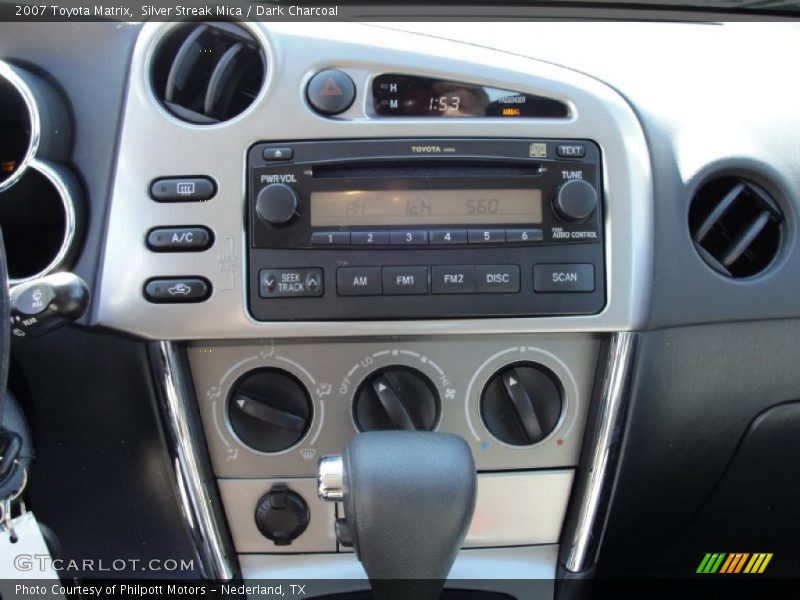Silver Streak Mica / Dark Charcoal 2007 Toyota Matrix