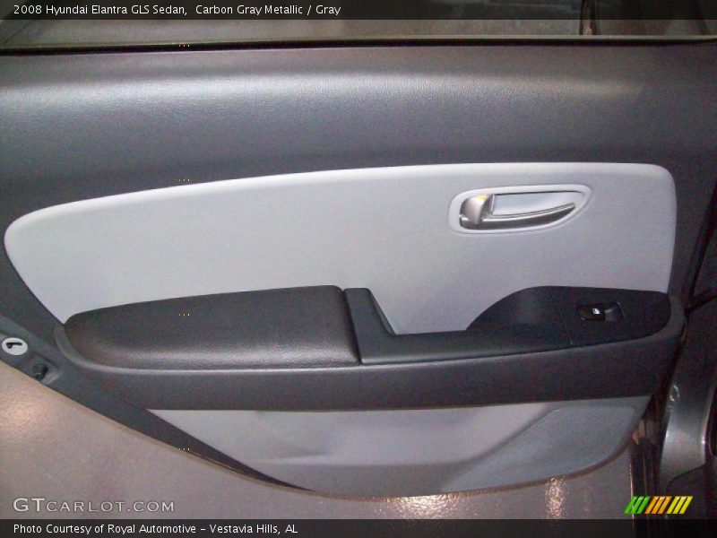 Carbon Gray Metallic / Gray 2008 Hyundai Elantra GLS Sedan