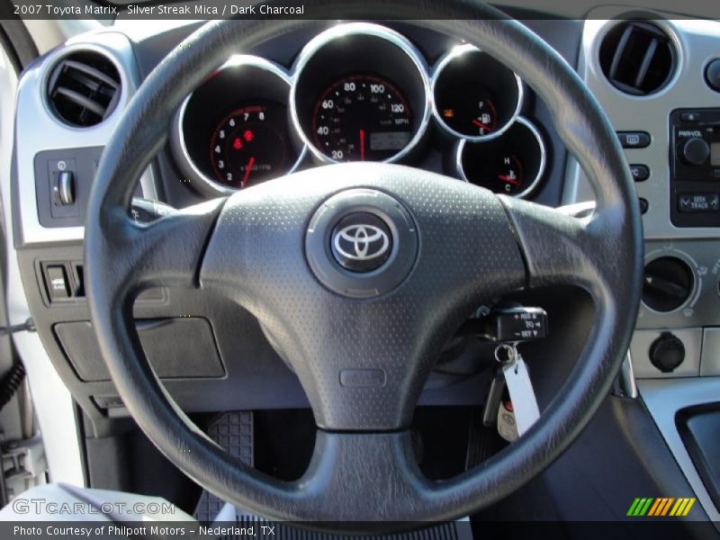 Silver Streak Mica / Dark Charcoal 2007 Toyota Matrix