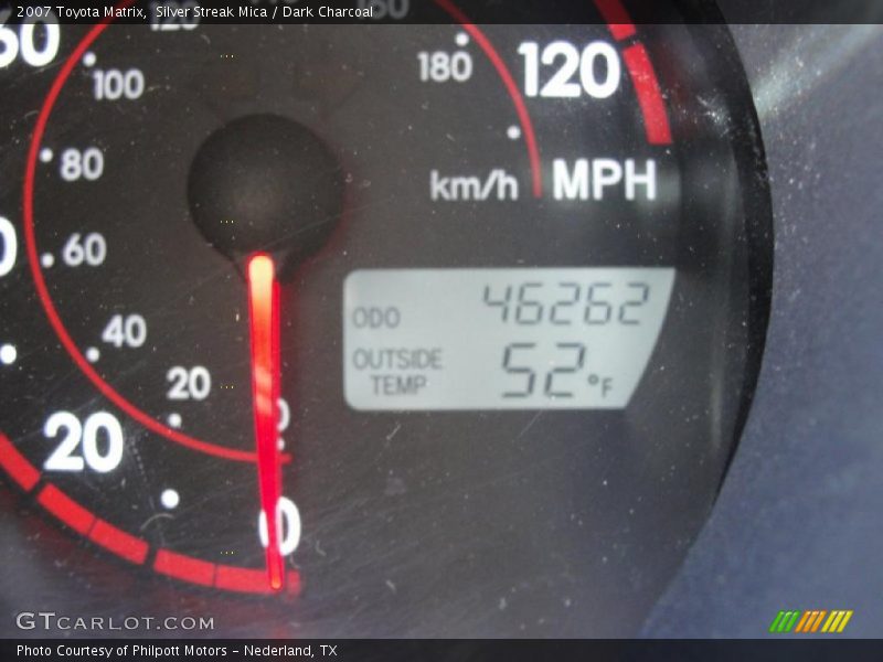 Silver Streak Mica / Dark Charcoal 2007 Toyota Matrix