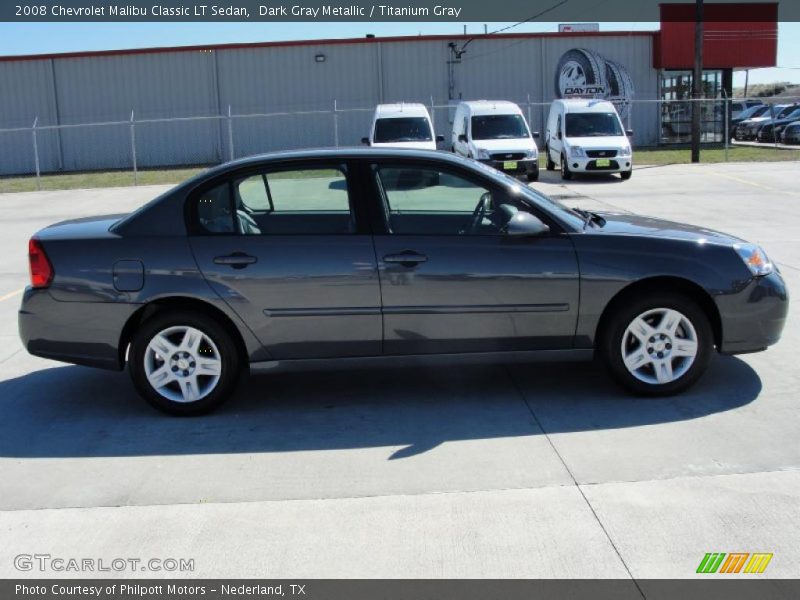 Dark Gray Metallic / Titanium Gray 2008 Chevrolet Malibu Classic LT Sedan