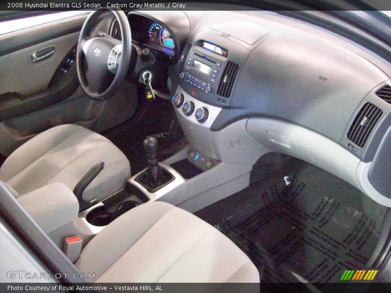 Carbon Gray Metallic / Gray 2008 Hyundai Elantra GLS Sedan