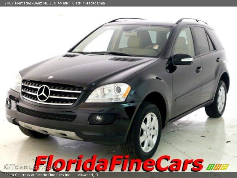 Black / Macadamia 2007 Mercedes-Benz ML 350 4Matic